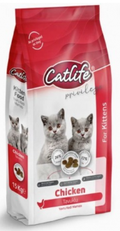 Catlife Tavuklu Yavru 15 kg Kedi Maması kullananlar yorumlar
